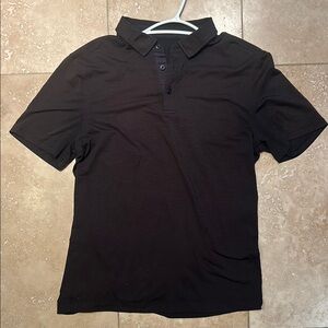 Lulu lemon Men's Black Polo Shirt